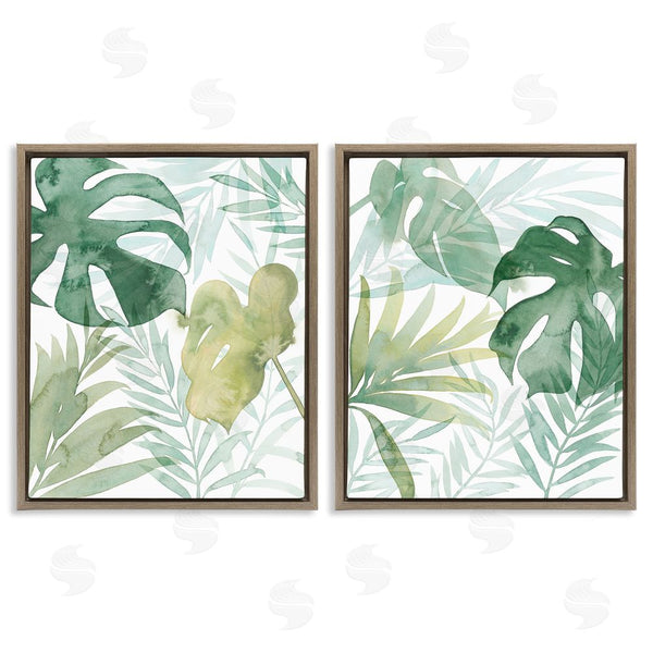 Stupell Industries Grace Popp | Layered Lush Green Plant Leaves Wall Art