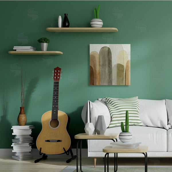 Stupell Industries Grace Popp | Layered Opaque Ovals Abstract Brown Shapes Wall Art