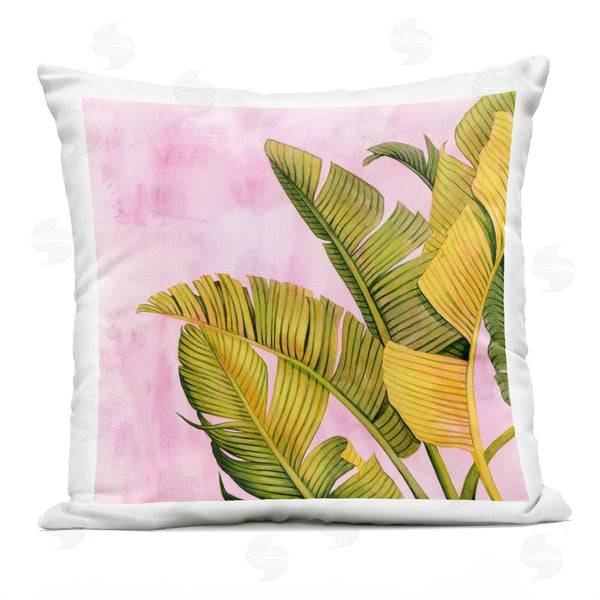 Stupell Industries Grace Popp | Leafy Pink & Palms Printed Throw Pillow