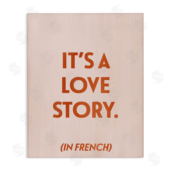stupell industries Grace Popp | Love Story In French Wall Art