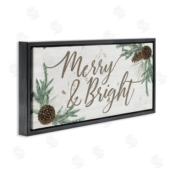 Stupell Industries Grace Popp | Merry & Bright Pinecones Wall Art