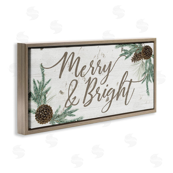Stupell Industries Grace Popp | Merry & Bright Pinecones Wall Art