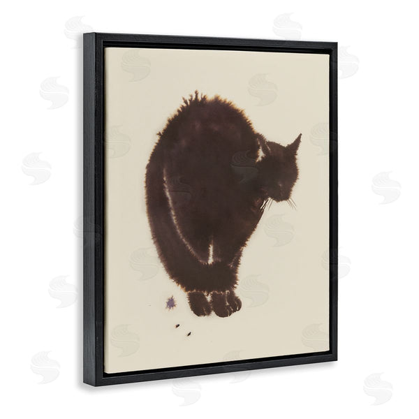 Stupell Industries Grace Popp | Minimal Cat On Beige Wall Art
