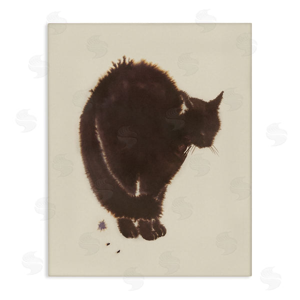 stupell industries Grace Popp | Minimal Cat on Beige Wall Art