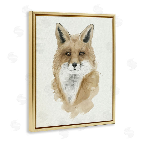 Stupell Industries Grace Popp | Minimal Watercolor Fox Portrait