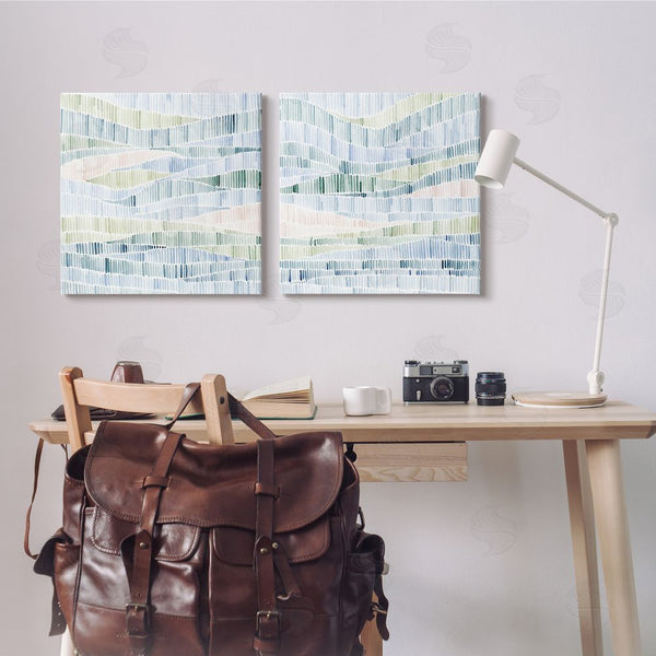 Stupell Industries Grace Popp | Modern Abstract Nautical Wavy Striped Pattern Wall Art