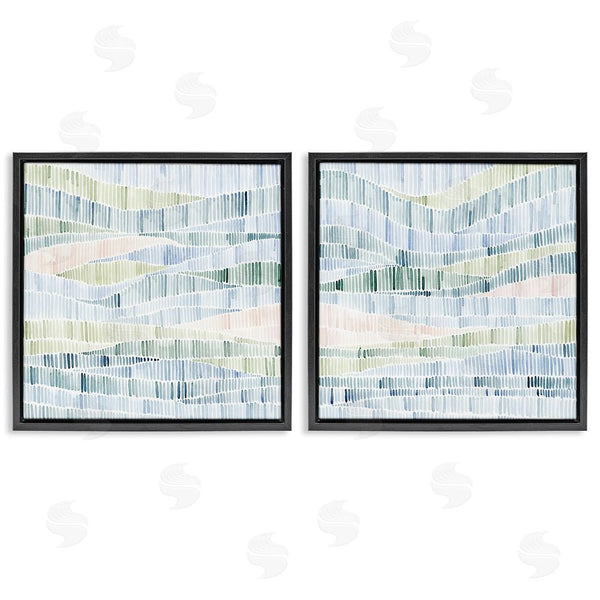 Stupell Industries Grace Popp | Modern Abstract Nautical Wavy Striped Pattern Wall Art