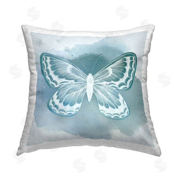 stupell industries Grace Popp | Modern Butterfly Splash Printed Throw Pillow