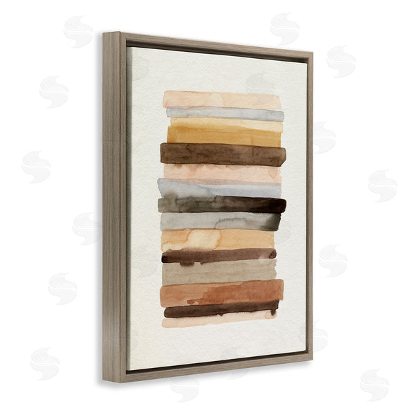 Stupell Industries Grace Popp | Modern Color Abstraction Layered Earth Tone Shapes Wall Art