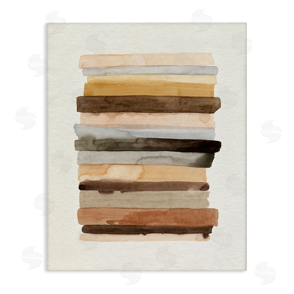 stupell industries Grace Popp | Modern Color Abstraction Layered Earth Tone Shapes Wall Art