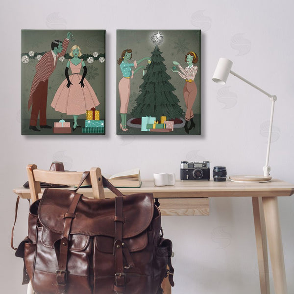 Stupell Industries Grace Popp | Modern Festive Holiday Decorating Wall Art