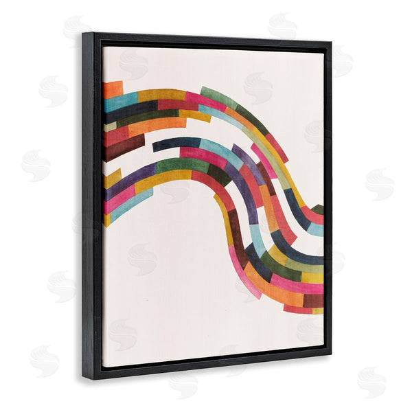 Stupell Industries Grace Popp | Modern Geometric Wave Design Wall Art