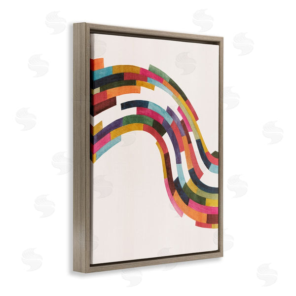 Stupell Industries Grace Popp | Modern Geometric Wave Design Wall Art