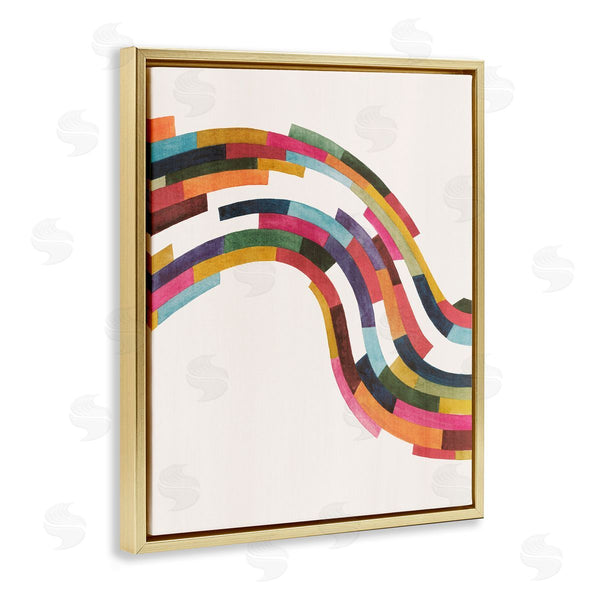 Stupell Industries Grace Popp | Modern Geometric Wave Design Wall Art
