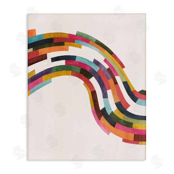 stupell industries Grace Popp | Modern Geometric Wave Design Wall Art