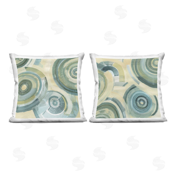 stupell industries Grace Popp | Modern Passiflora Circles Printed Throw Pillow Set