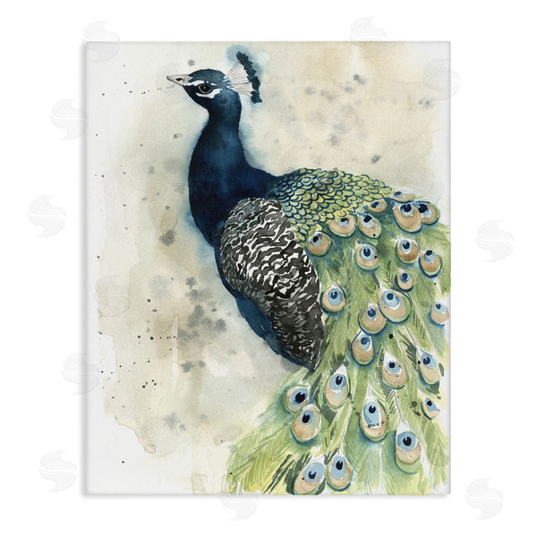 stupell industries Grace Popp | Modern Style Peacock Portrait