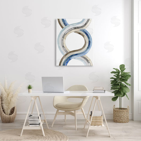 Stupell Industries Grace Popp | Modern Two Dimensional Helix Abstract Watercolor Painting Wall Art