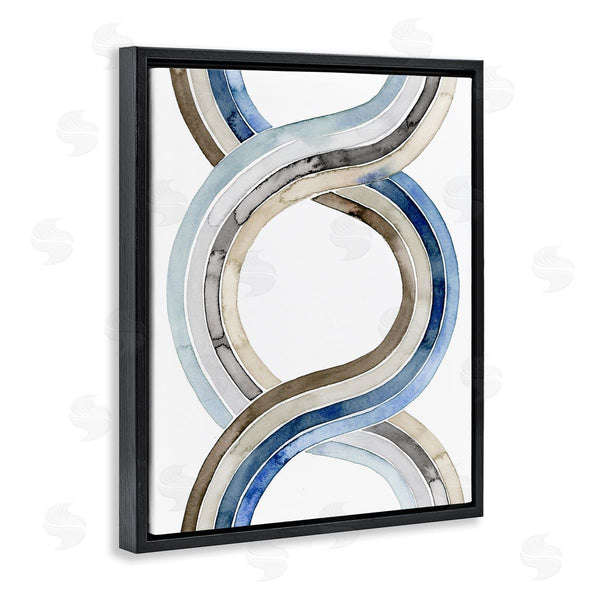 Stupell Industries Grace Popp | Modern Two Dimensional Helix Abstract Watercolor Painting Wall Art