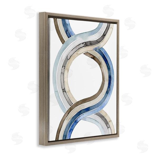 Stupell Industries Grace Popp | Modern Two Dimensional Helix Abstract Watercolor Painting Wall Art
