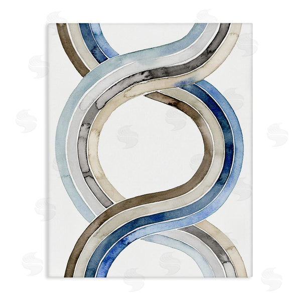 stupell industries Grace Popp | Modern Two Dimensional Helix Abstract Watercolor Painting Wall Art