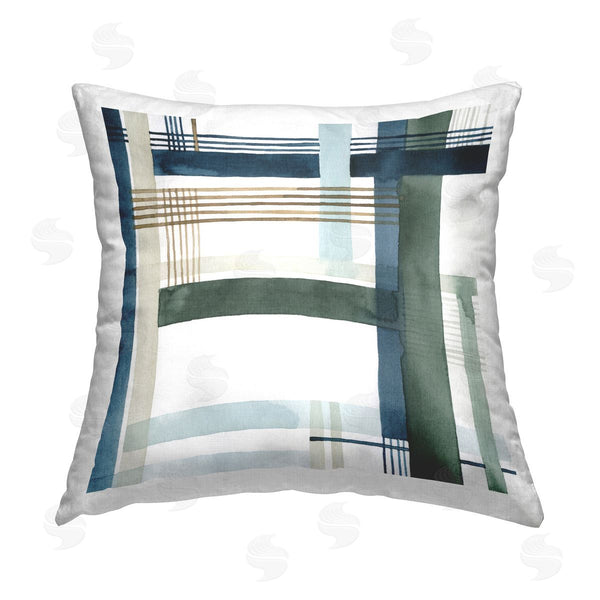 stupell industries Grace Popp | Modern Woven Pattern Printed Throw Pillow