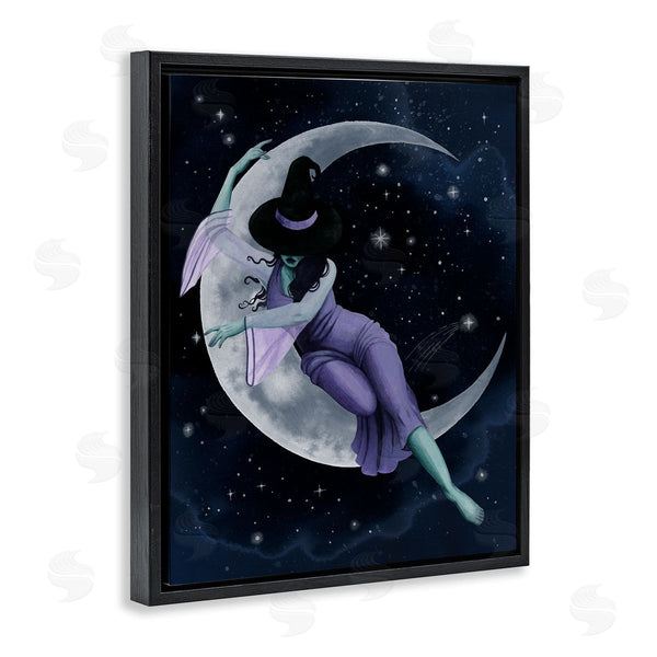 Stupell Industries Grace Popp | Moon Witch Starry Night Sky Wall Art