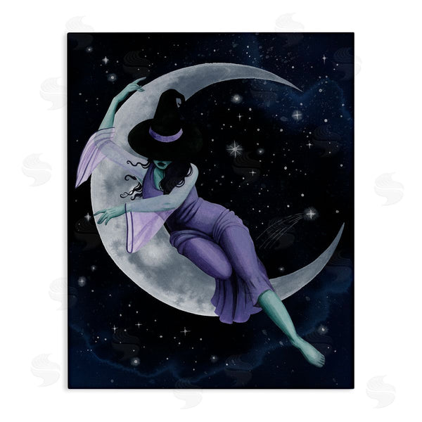 stupell industries Grace Popp | Moon Witch Starry Night Sky Wall Art