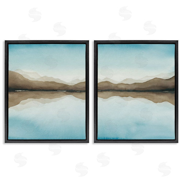 Stupell Industries Grace Popp | Mountain Range Water Reflection Wall Art