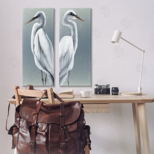 Stupell Industries Grace Popp | Nautical Egret Portraits Wall Art