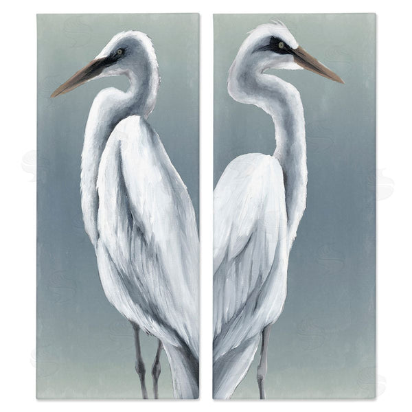 stupell industries Grace Popp | Nautical Egret Portraits Wall Art