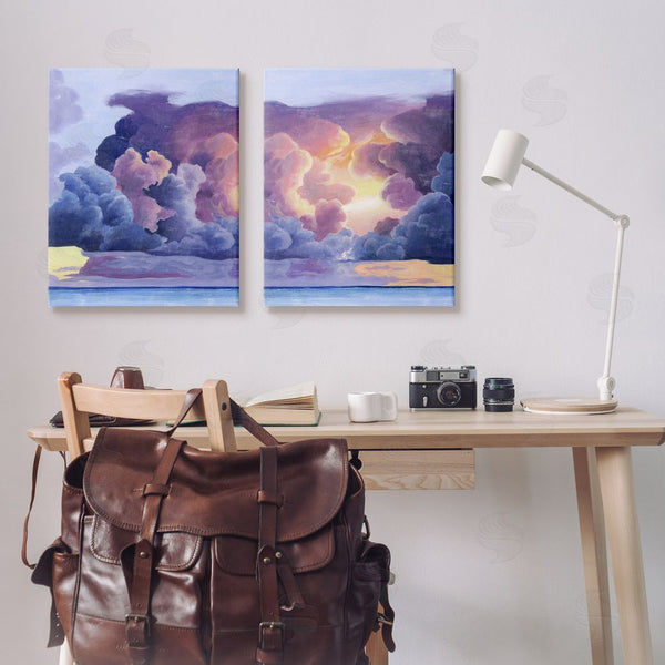 Stupell Industries Grace Popp | Nautical Horizon Sunset Sky Clouds Wall Art