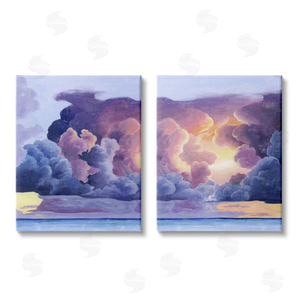 stupell industries Grace Popp | Nautical Horizon Sunset Sky Clouds Wall Art