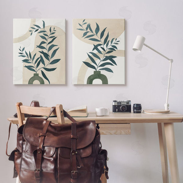 Stupell Industries Grace Popp | Nordic Herb Vase Shapes Wall Art
