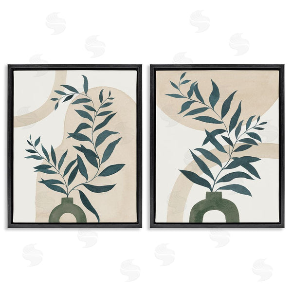 Stupell Industries Grace Popp | Nordic Herb Vase Shapes Wall Art