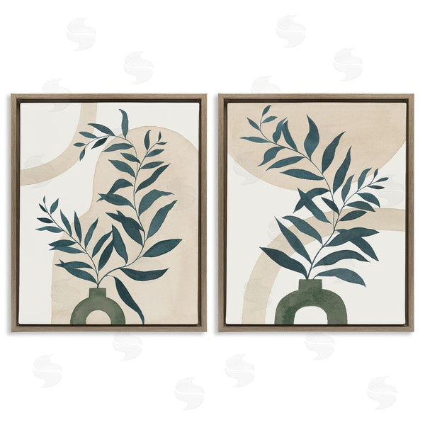 Stupell Industries Grace Popp | Nordic Herb Vase Shapes Wall Art