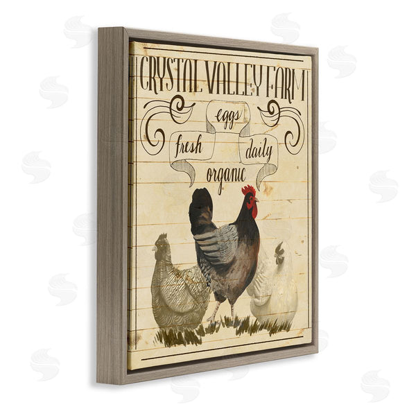 Stupell Industries Grace Popp | Organic Farm Eggs Vintage