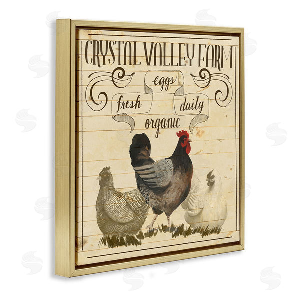 Stupell Industries Grace Popp | Organic Farm Eggs Vintage