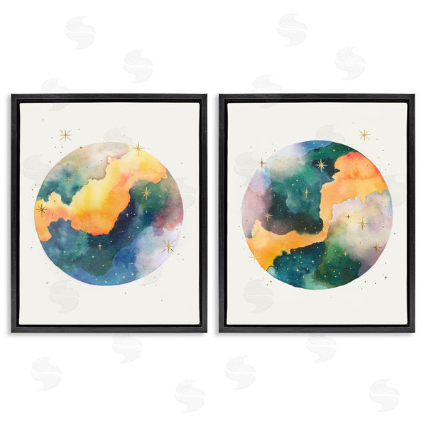 Stupell Industries Grace Popp | Outer Space Round Galaxies Wall Art