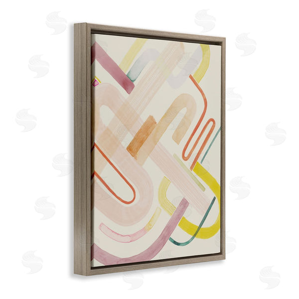 Stupell Industries Grace Popp | Overlapping Curved Shapes