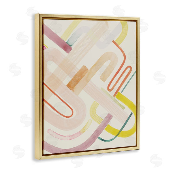 Stupell Industries Grace Popp | Overlapping Curved Shapes