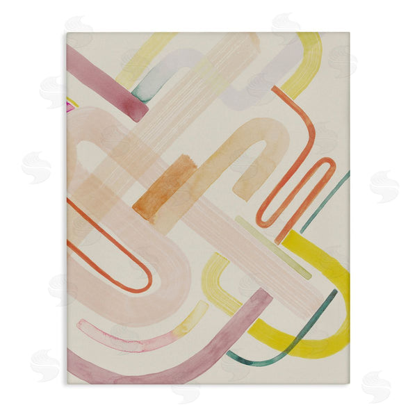 stupell industries Grace Popp | Overlapping Curved Shapes