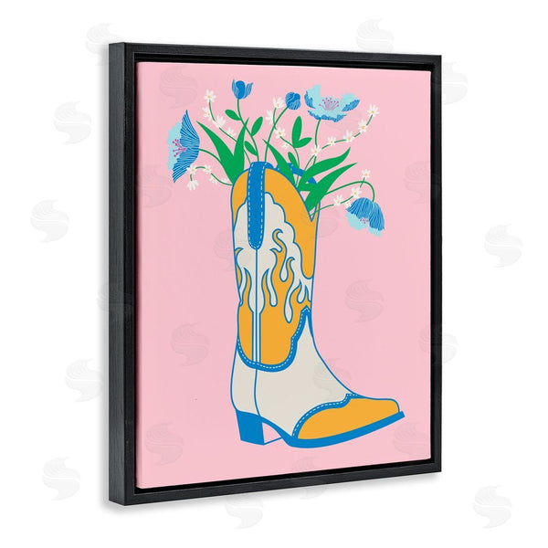 Stupell Industries Grace Popp | Pastel Cowgirl Boot Wall Art
