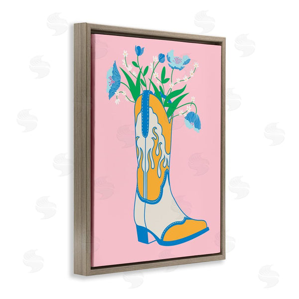 Stupell Industries Grace Popp | Pastel Cowgirl Boot Wall Art