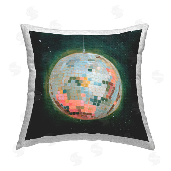 Stupell Industries Grace Popp | Pastel Disco Ball Printed Throw Pillow