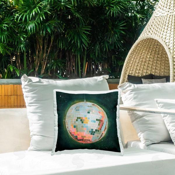 Stupell Industries Grace Popp | Pastel Disco Ball Printed Throw Pillow