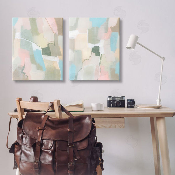 Stupell Industries Grace Popp | Patchy Muted Pastel Abstract Wall Art