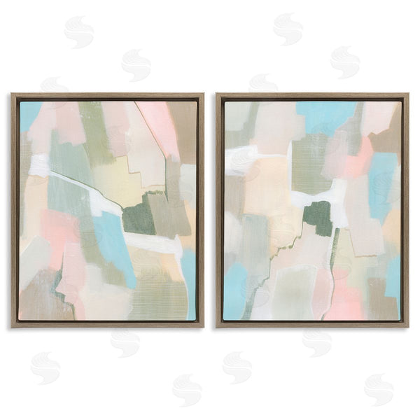 Stupell Industries Grace Popp | Patchy Muted Pastel Abstract Wall Art