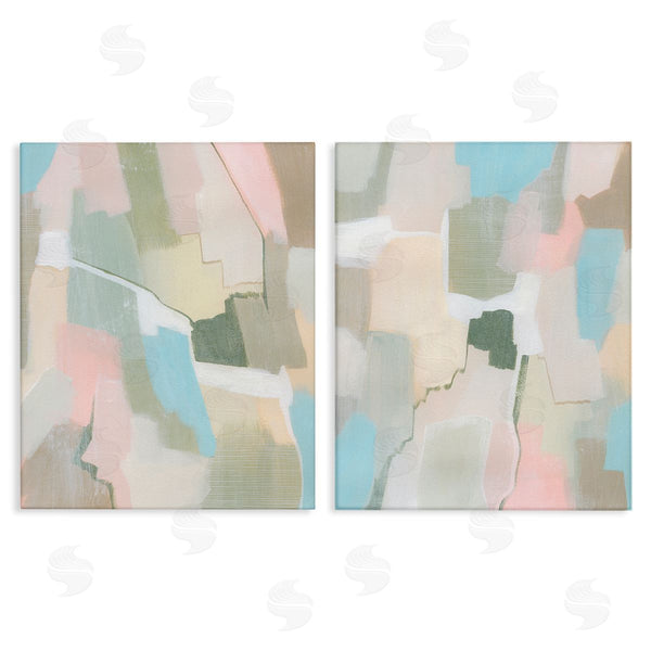 stupell industries Grace Popp | Patchy Muted Pastel Abstract Wall Art