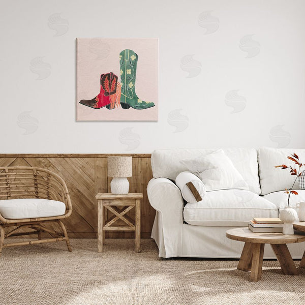 Stupell Industries Grace Popp | Patterned Cowgirl Boots Wall Art